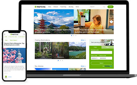 MATCHA is one of Japan's largest inbound travel media platforms, with more than 3.4 million monthly visitors from over 240 countries and regions.